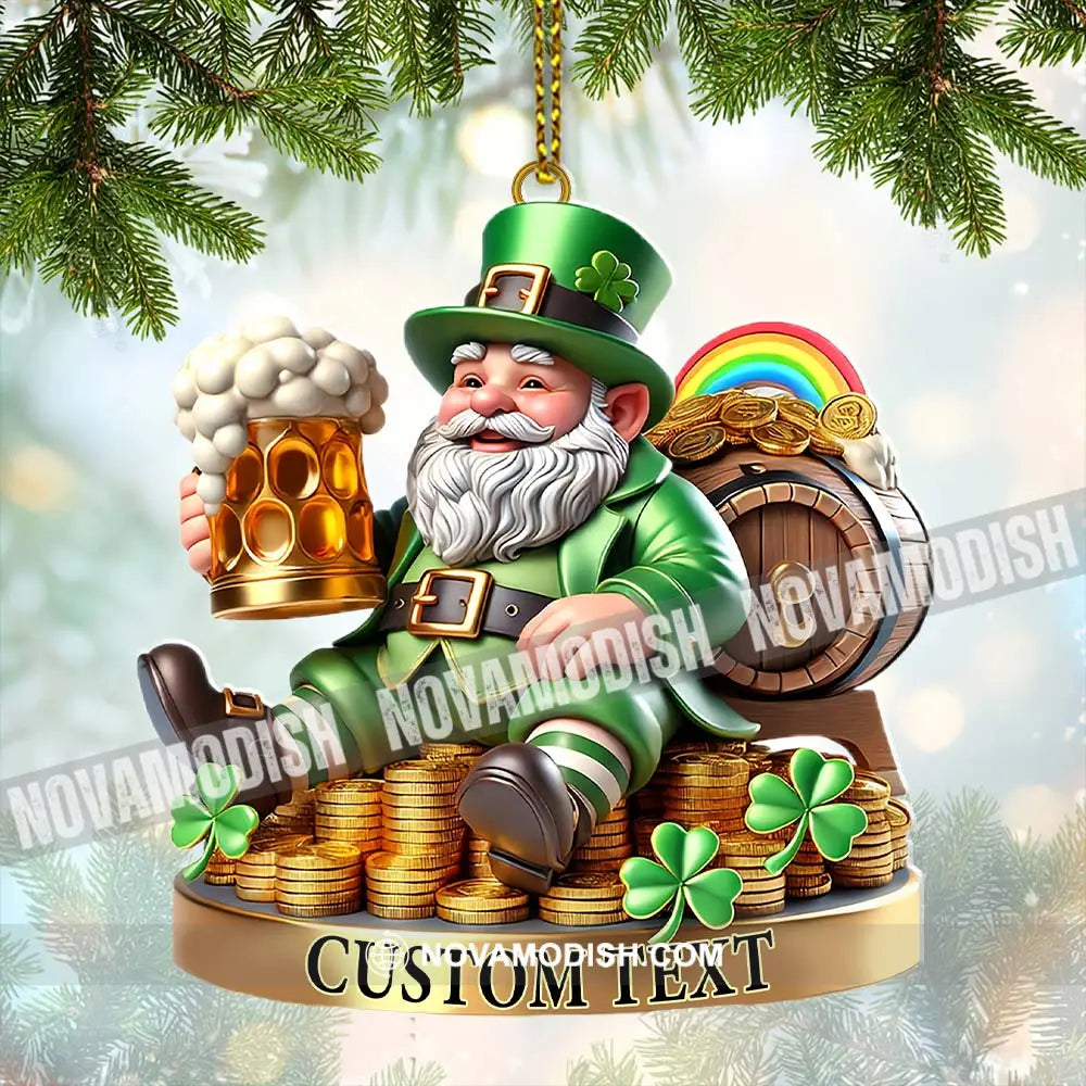 Custom Name Ireland Ornament Lover Christmas Gift 3.54’’ / 1