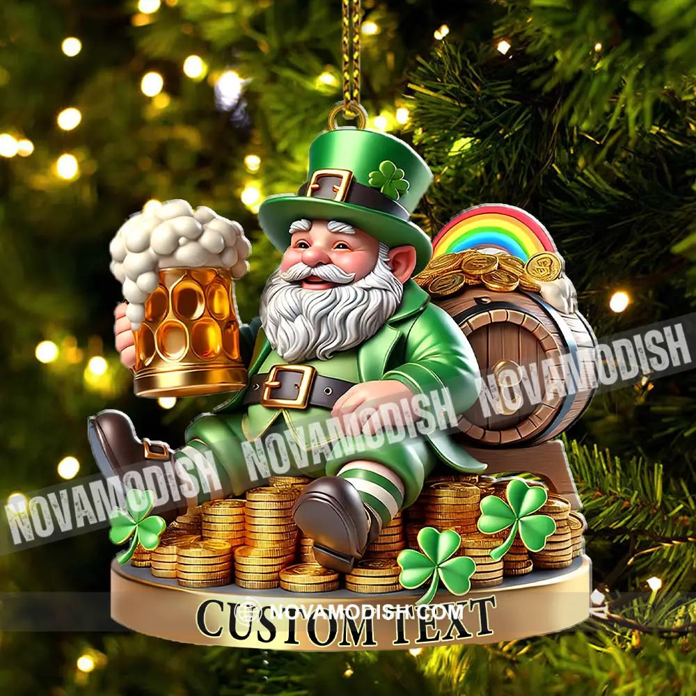 Custom Name Ireland Ornament Lover Christmas Gift