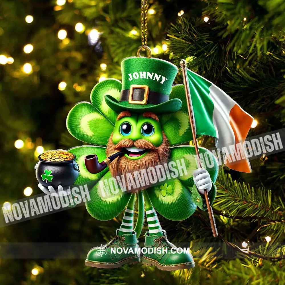 Custom Name Ireland Ornament Lover Christmas Gift