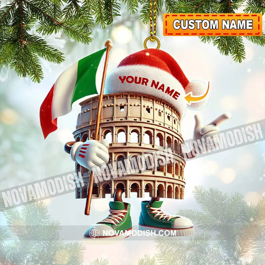 Custom Name Italy Ornament Lover Christmas Gift