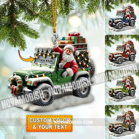 Custom Ornament Santa Coming Christmas Decor 3.54’’ / 1