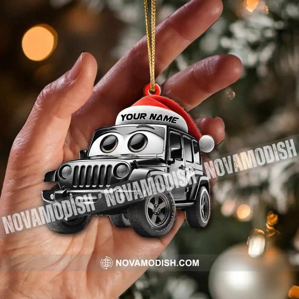 Custom Name Jeep Ornament Lover Christmas Gift