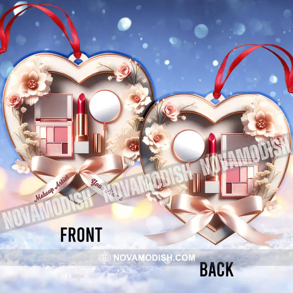 Custom Name Makeup Ornament Christmas Gift For Lover