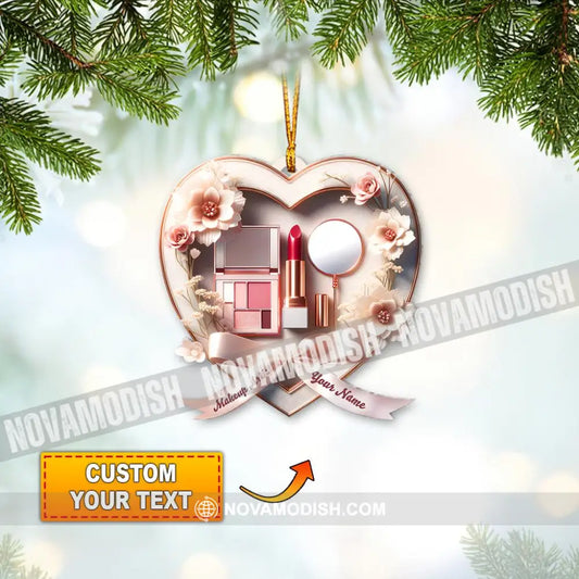 Custom Name Makeup Ornament Christmas Gift For Lover