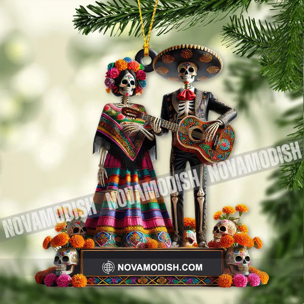 Custom Name Mexican Couple Ornament Christmas Gift 3.54’’ / 1