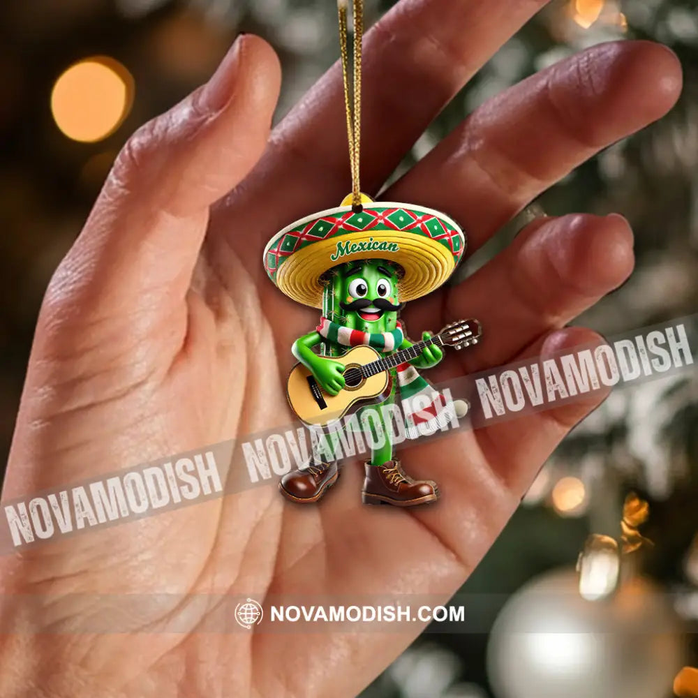 Custom Name Mexican Ornament Christmas Gift For Mexico Lover