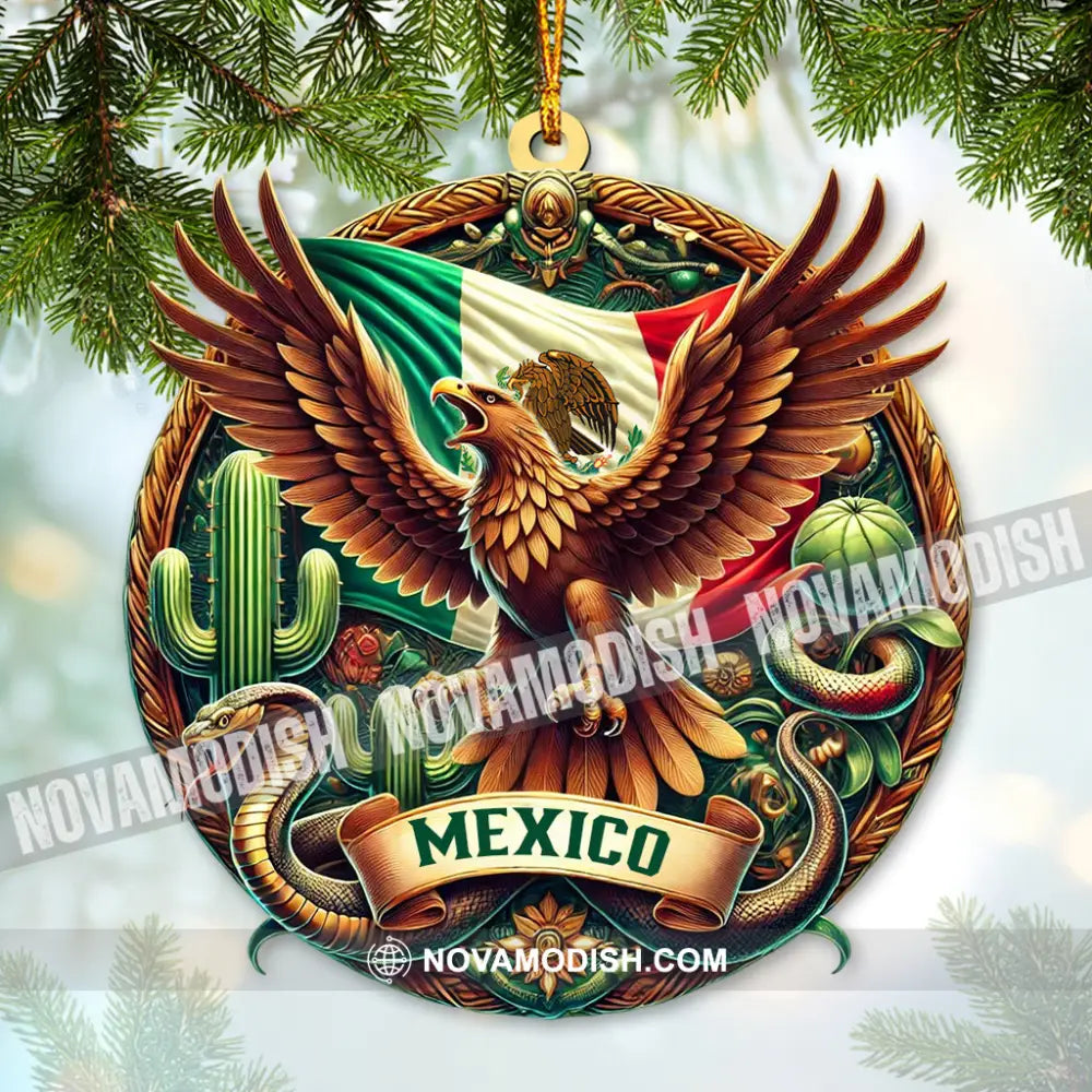 Custom Name Mexico Ornament Christmas Gift For Lover 3.54’’ / 1