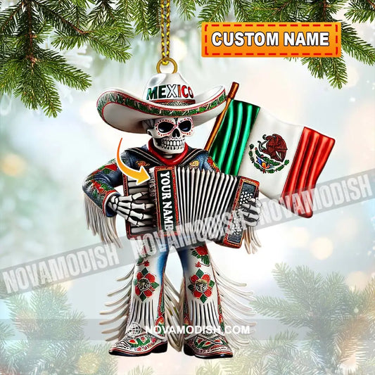 Custom Name Mexico Ornament Christmas Gift For Mexican