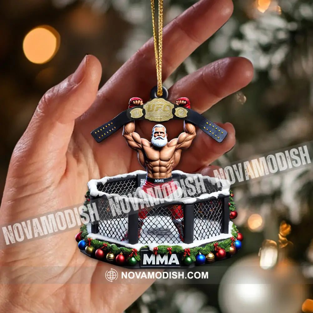 Custom Name Mma Boxing Ornament Lover Christmas Gift