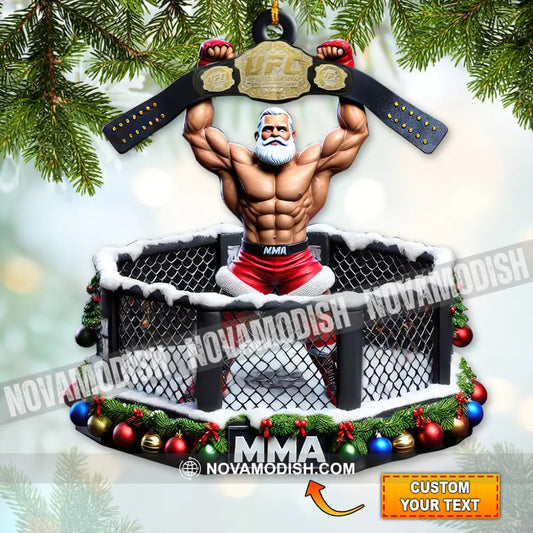 Custom Name Mma Boxing Ornament Lover Christmas Gift