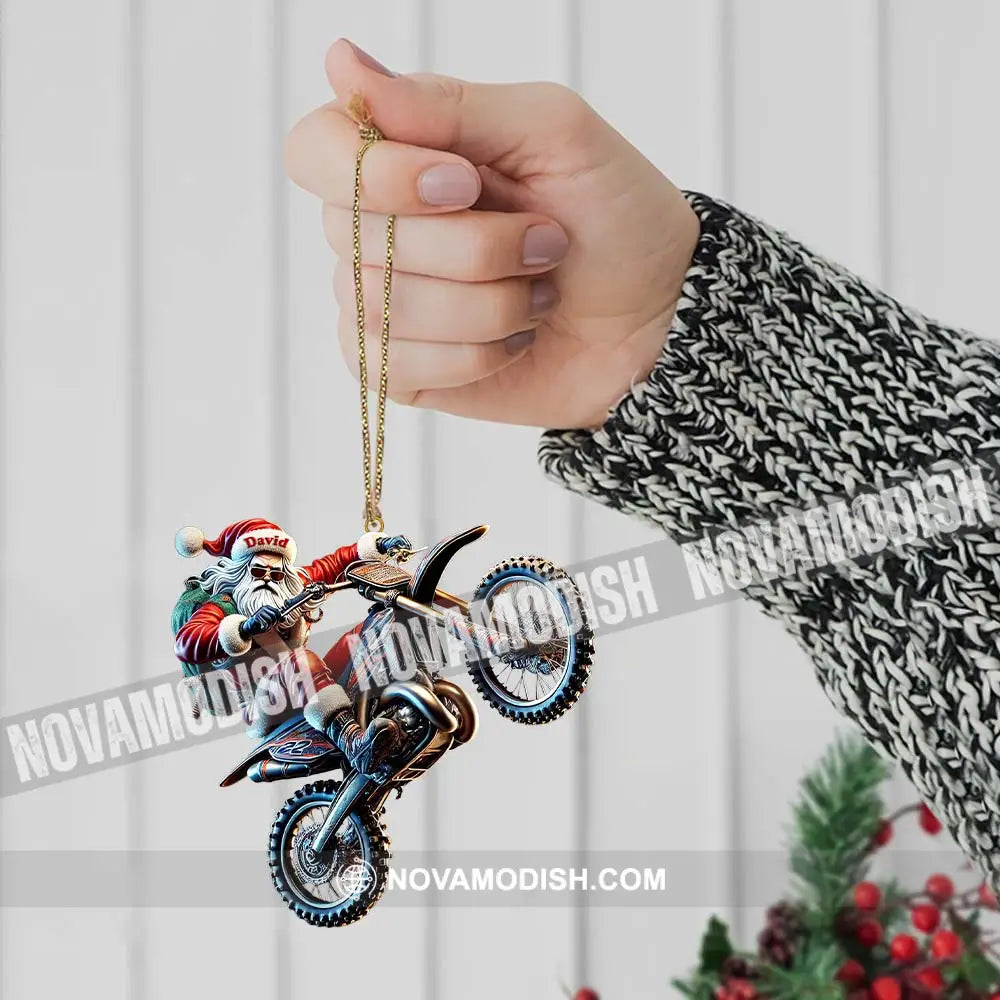 Custom Name Motocross Ornament Lover Christmas Gift