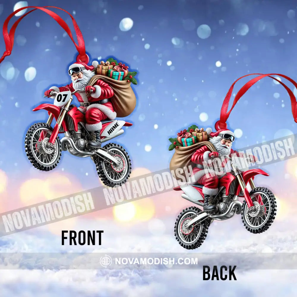 Custom Name Motocross Ornament Lover Christmas Gift