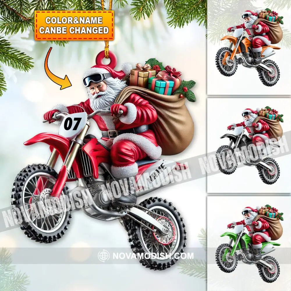 Custom Name Motocross Ornament Lover Christmas Gift