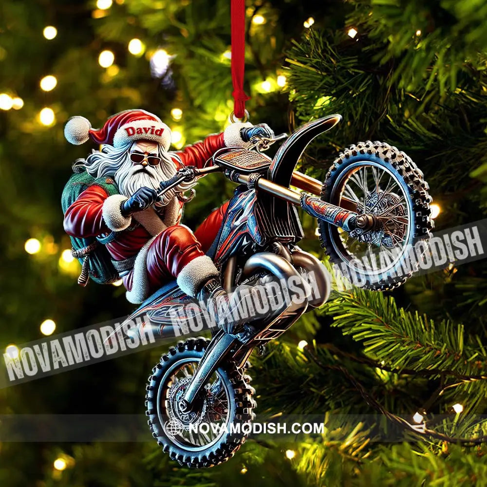 Custom Name Motocross Ornament Lover Christmas Gift