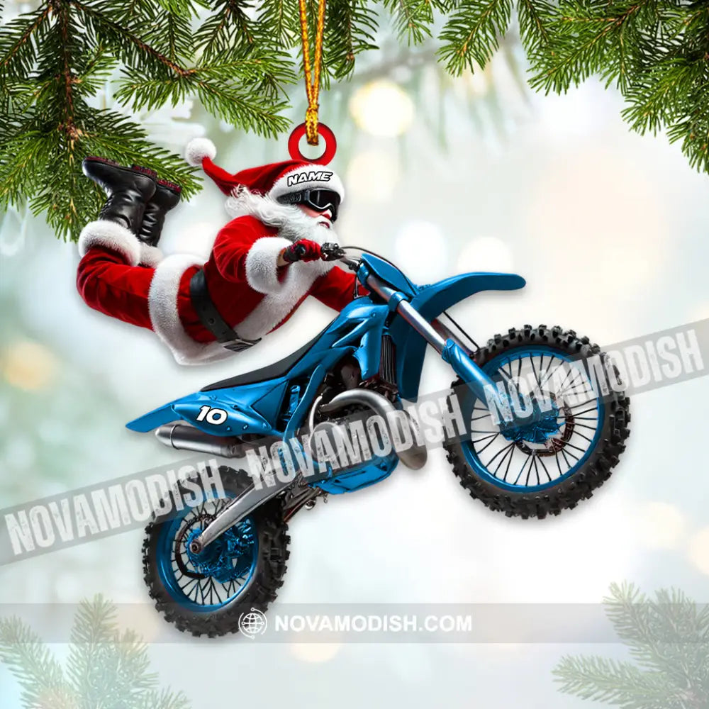 Custom Name Motocross Ornament Lover Christmas Gift