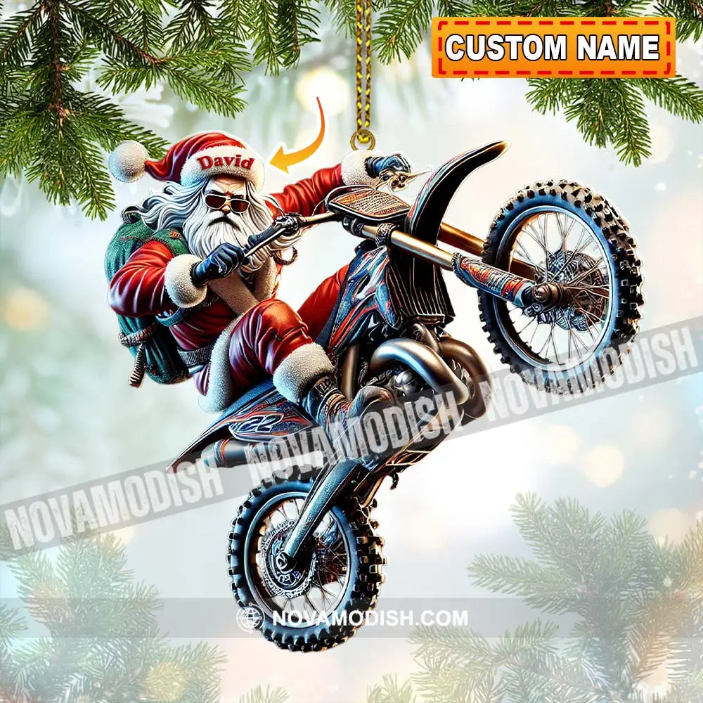 Custom Name Motocross Ornament Lover Christmas Gift