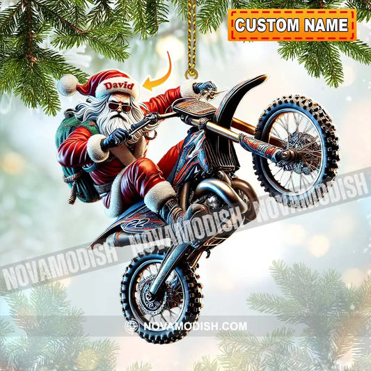 Custom Name Motocross Ornament Lover Christmas Gift