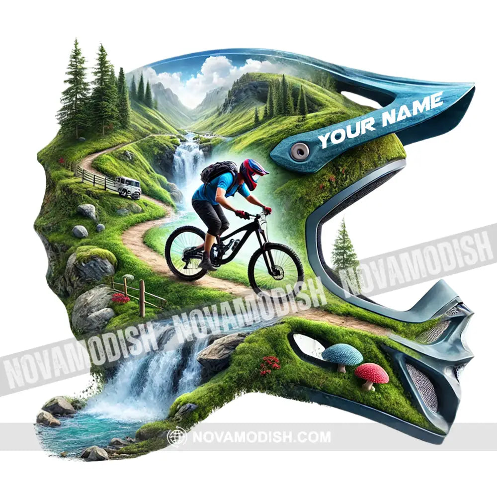 Custom Name Mountain Bike Sticker Gift For Lover 50 Pcs
