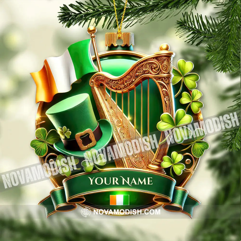 Custom Name Mountain Ireland Ornament Christmas Gift For Lover 3.54’’ / 1