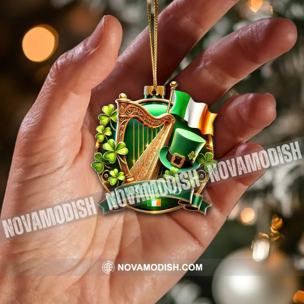 Custom Name Mountain Ireland Ornament Christmas Gift For Lover