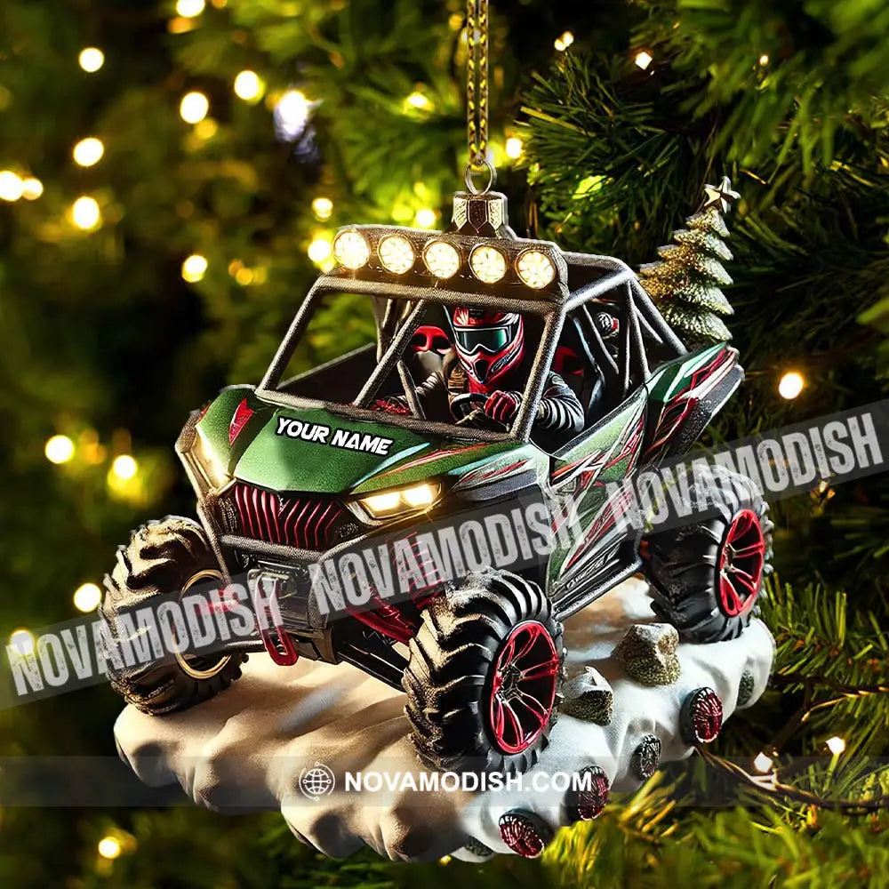 Custom Name Mountain Truck Ornament Christmas Gift