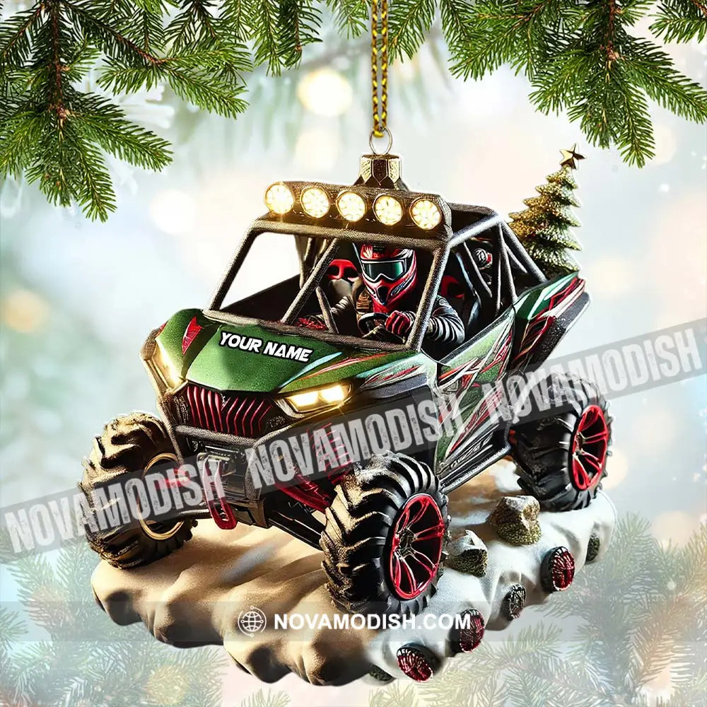 Custom Name Mountain Truck Ornament Christmas Gift 3.54’’ / 1