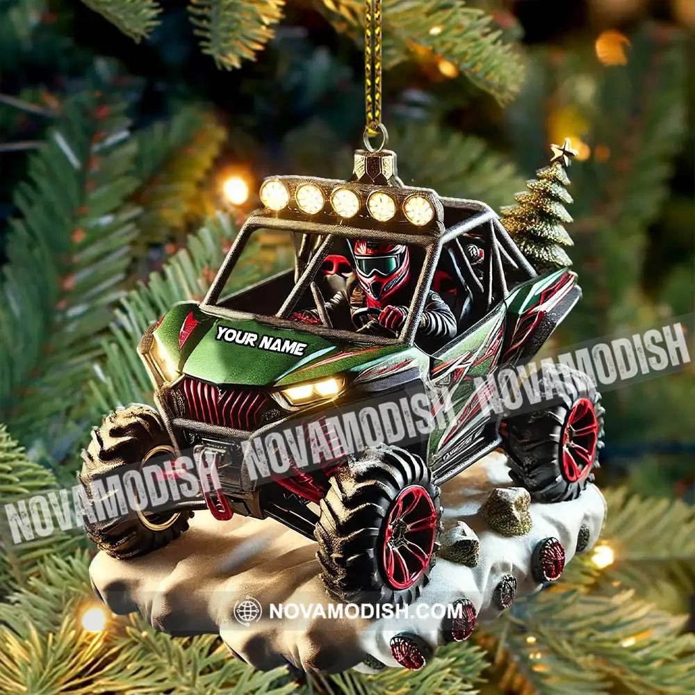 Custom Name Mountain Truck Ornament Christmas Gift