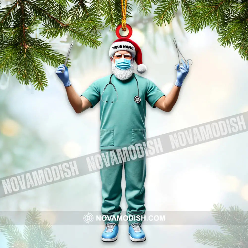 Custom Name Nurse Ornament Christmas Gift 3.54’’ / 1