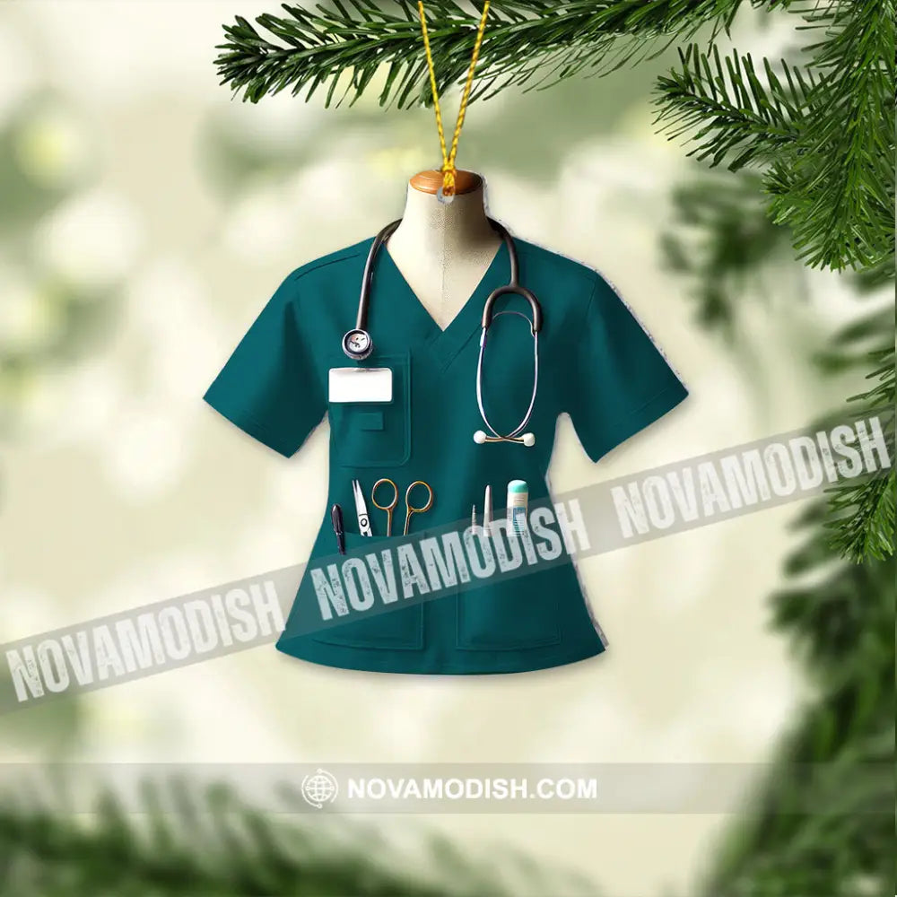 Custom Name Nurse Ornament Home Decor Christmas Gift