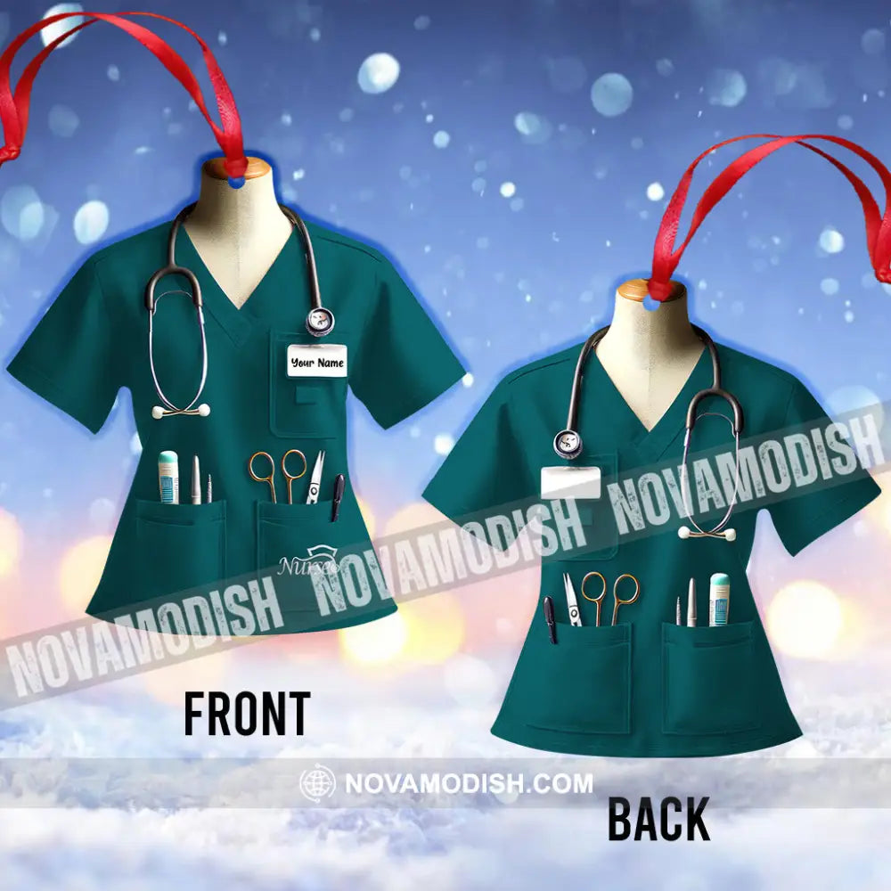 Custom Name Nurse Ornament Home Decor Christmas Gift