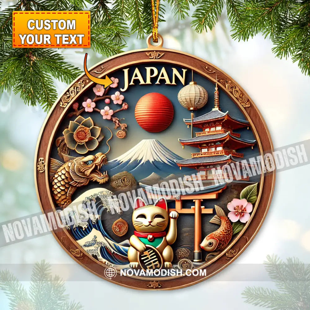 Custom Name Ornament Japan Design 1 Pack