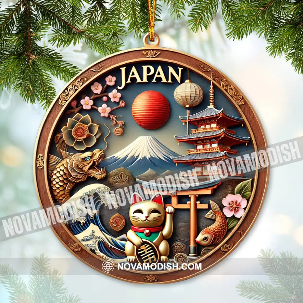 Custom Name Ornament Japan Design