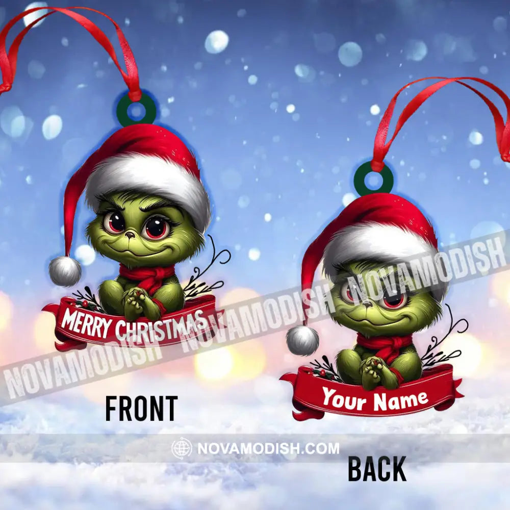 Custom Name Ornament Merry Christmas Dwarf