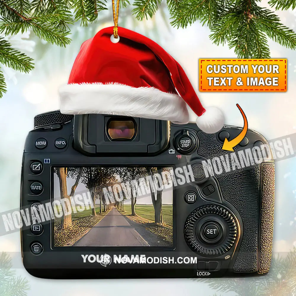 Custom Name Photographer Ornament Christmas Gift