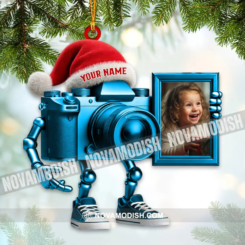 Custom Name Photography Ornament Family Photo Christmas Gift