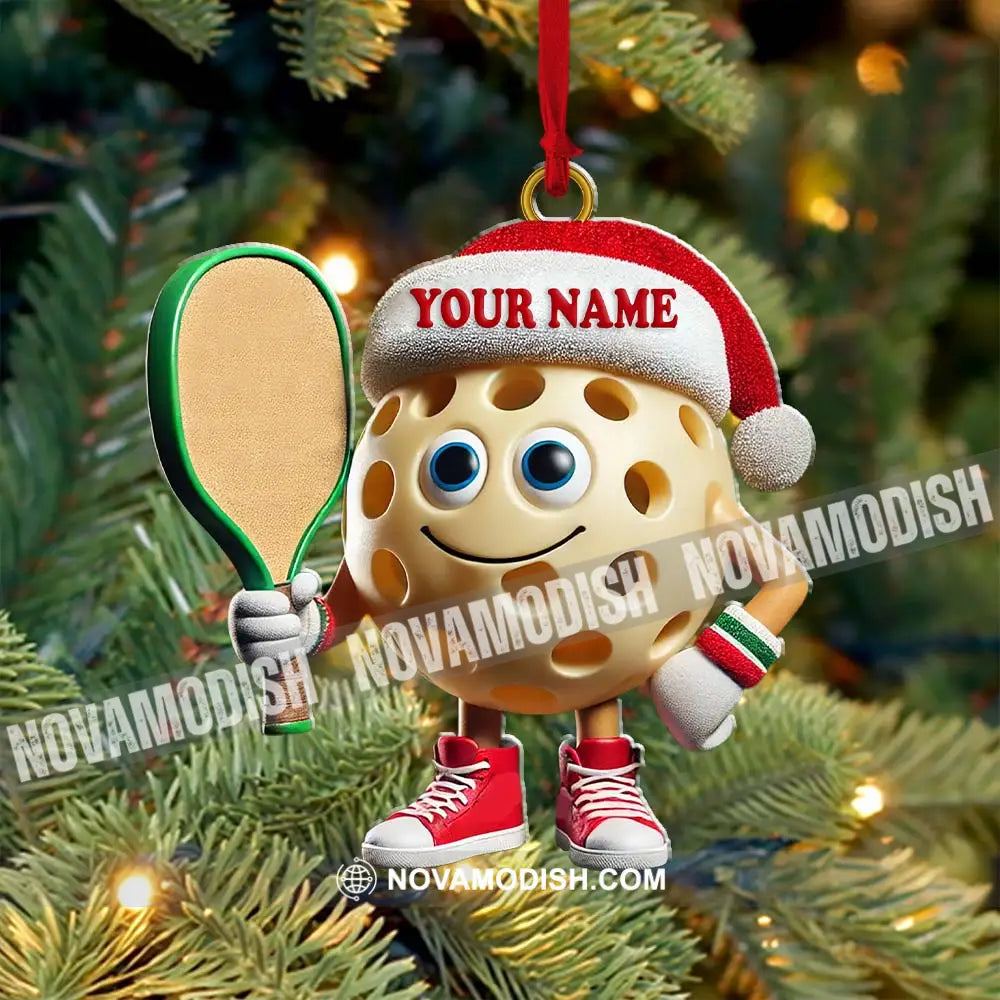 Custom Name Pickleball Ornament Lover Christmas Gift