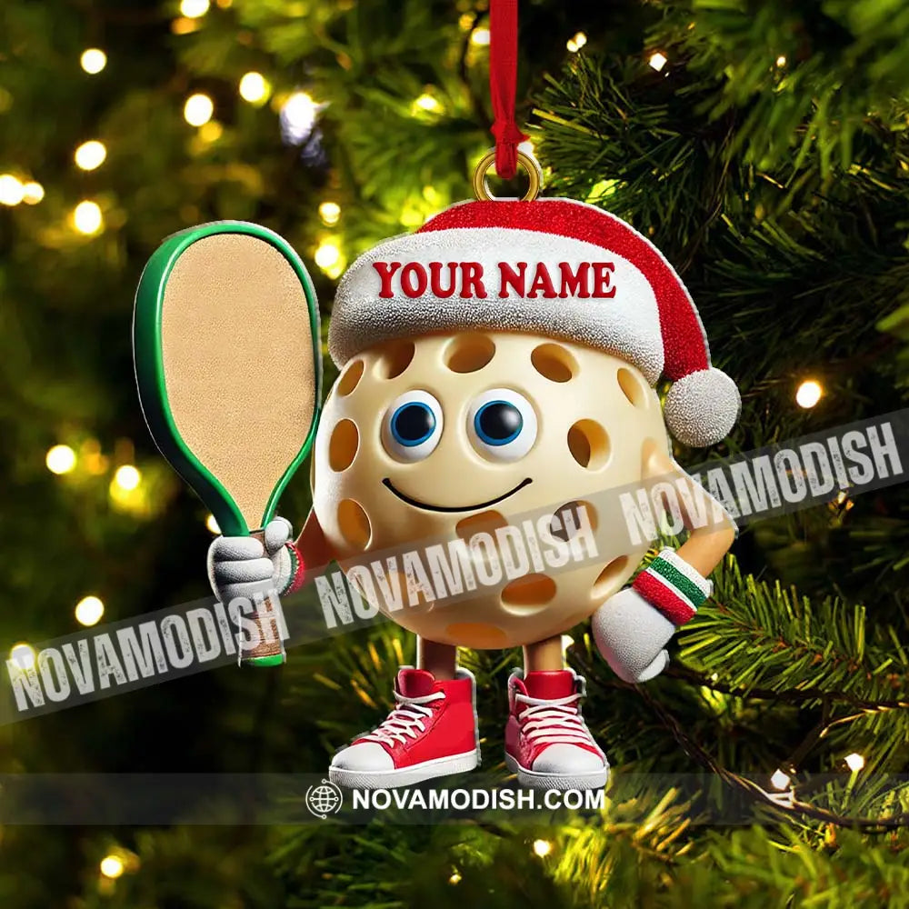 Custom Name Pickleball Ornament Lover Christmas Gift