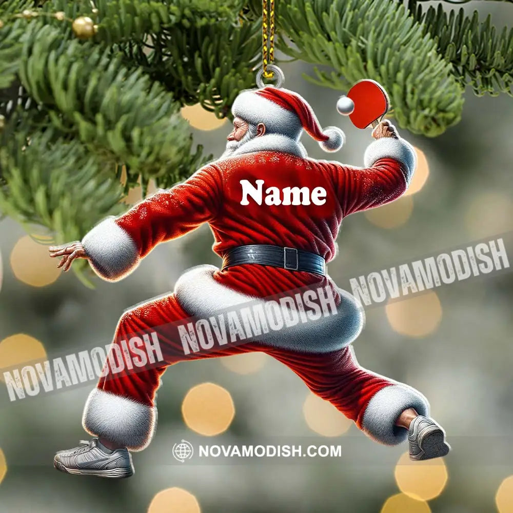 Custom Name Pickleball Santa Ornament Christmas Gift