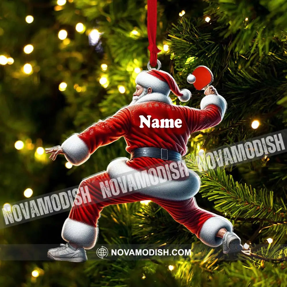 Custom Name Pickleball Santa Ornament Christmas Gift