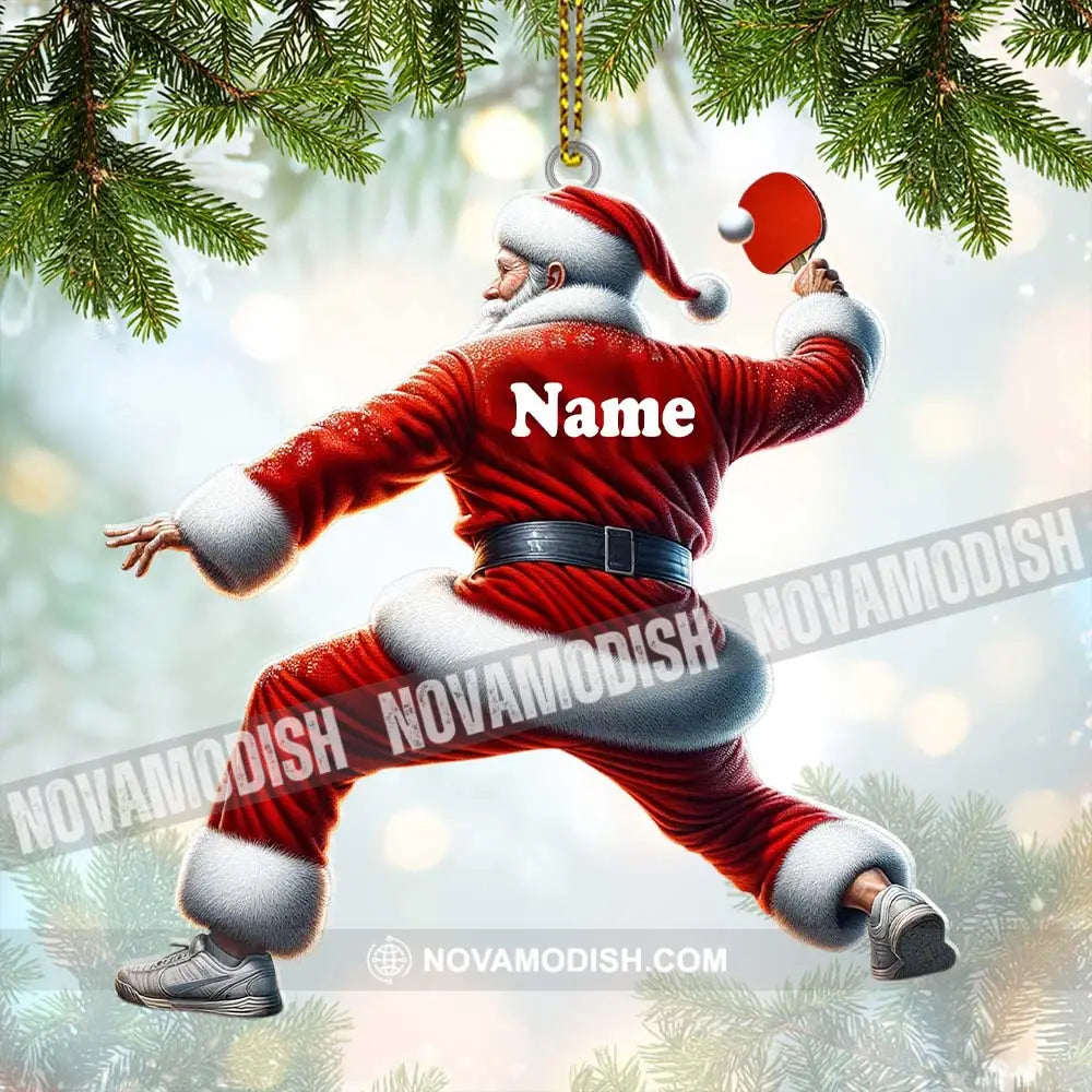 Custom Name Pickleball Santa Ornament Christmas Gift