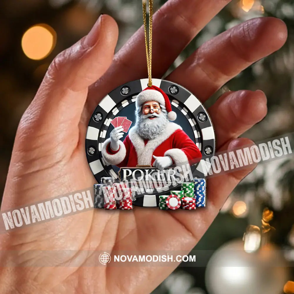 Custom Name Poker Ornament Christmas Gift