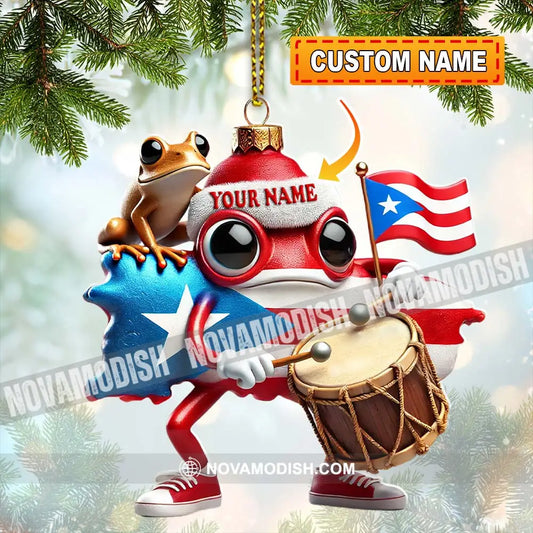 Custom Name America Ornament Lover Christmas Gift