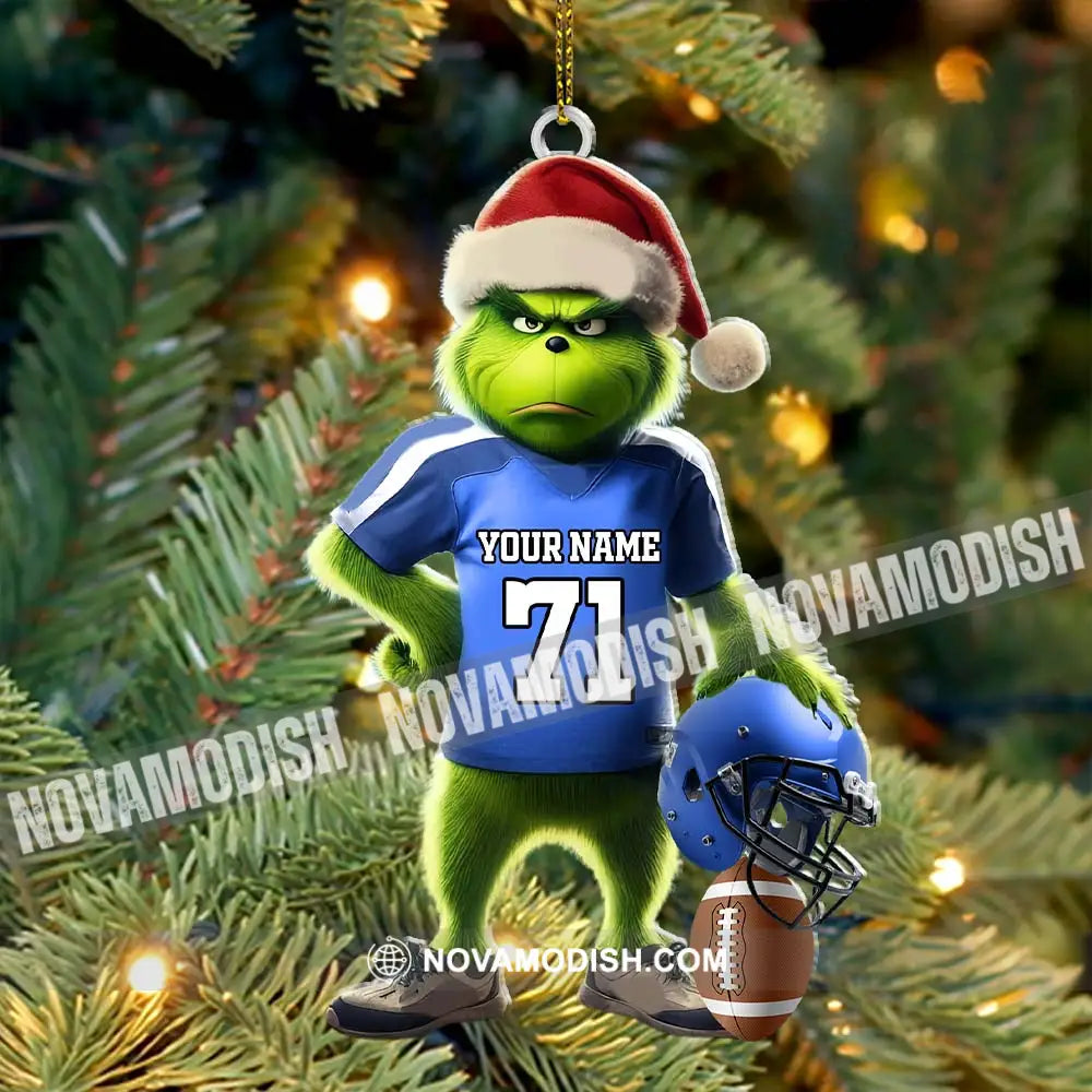 Custom Name Rugby Football Ornament Lover Christmas Gift