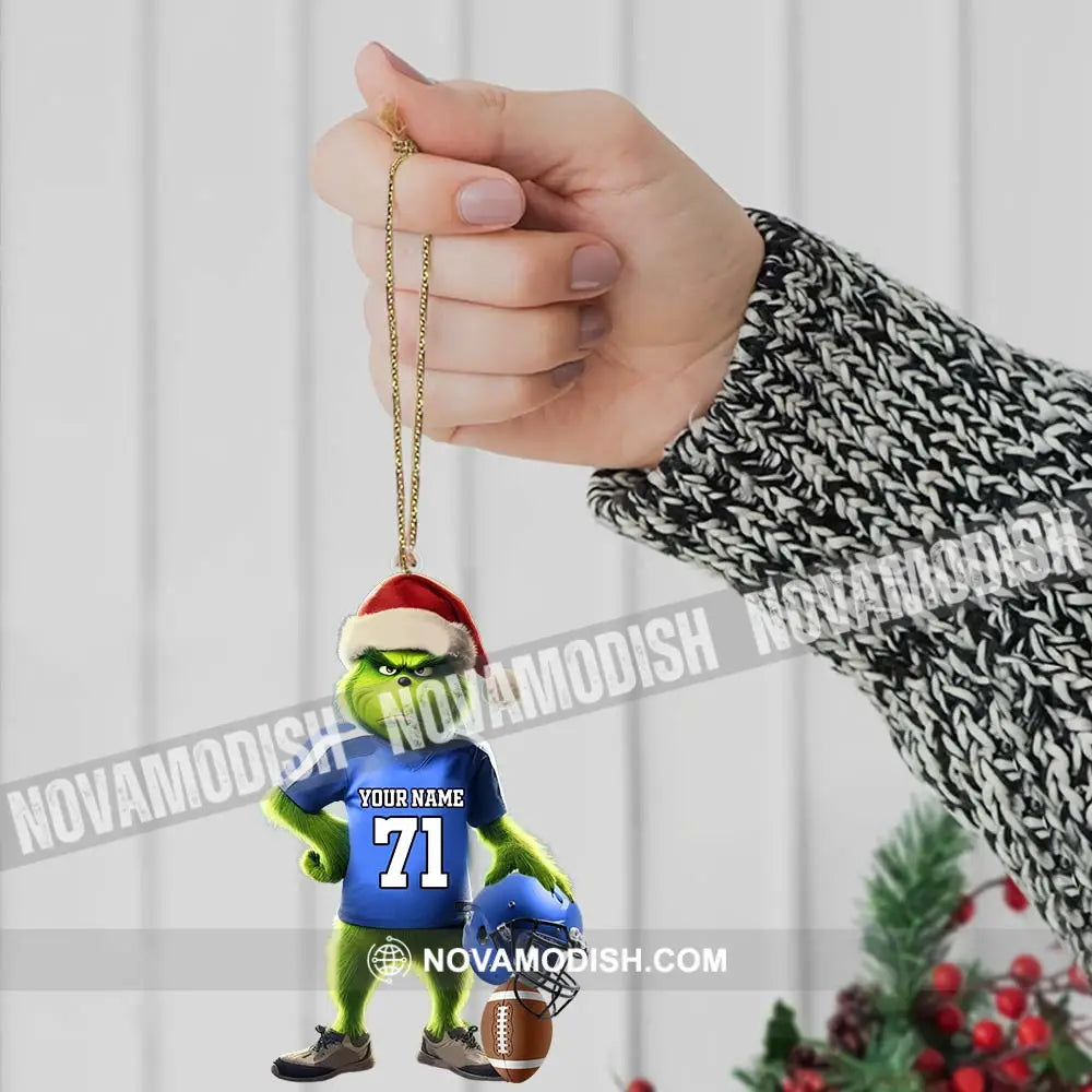 Custom Name Rugby Football Ornament Lover Christmas Gift