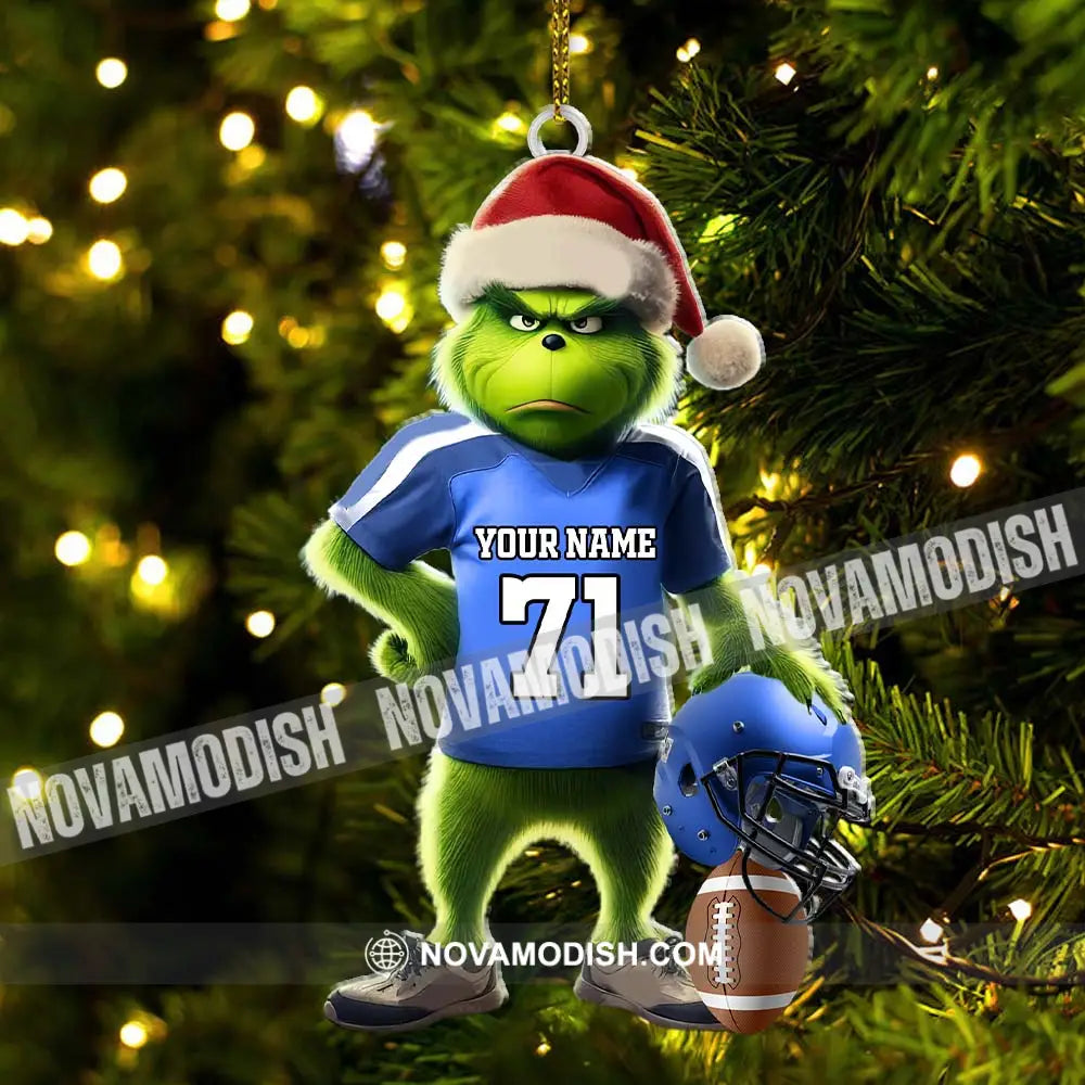 Custom Name Rugby Football Ornament Lover Christmas Gift