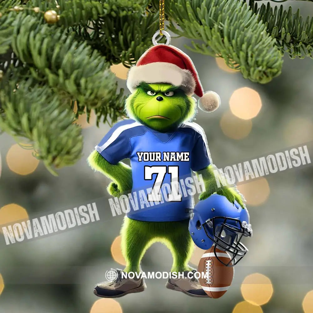 Custom Name Rugby Football Ornament Lover Christmas Gift