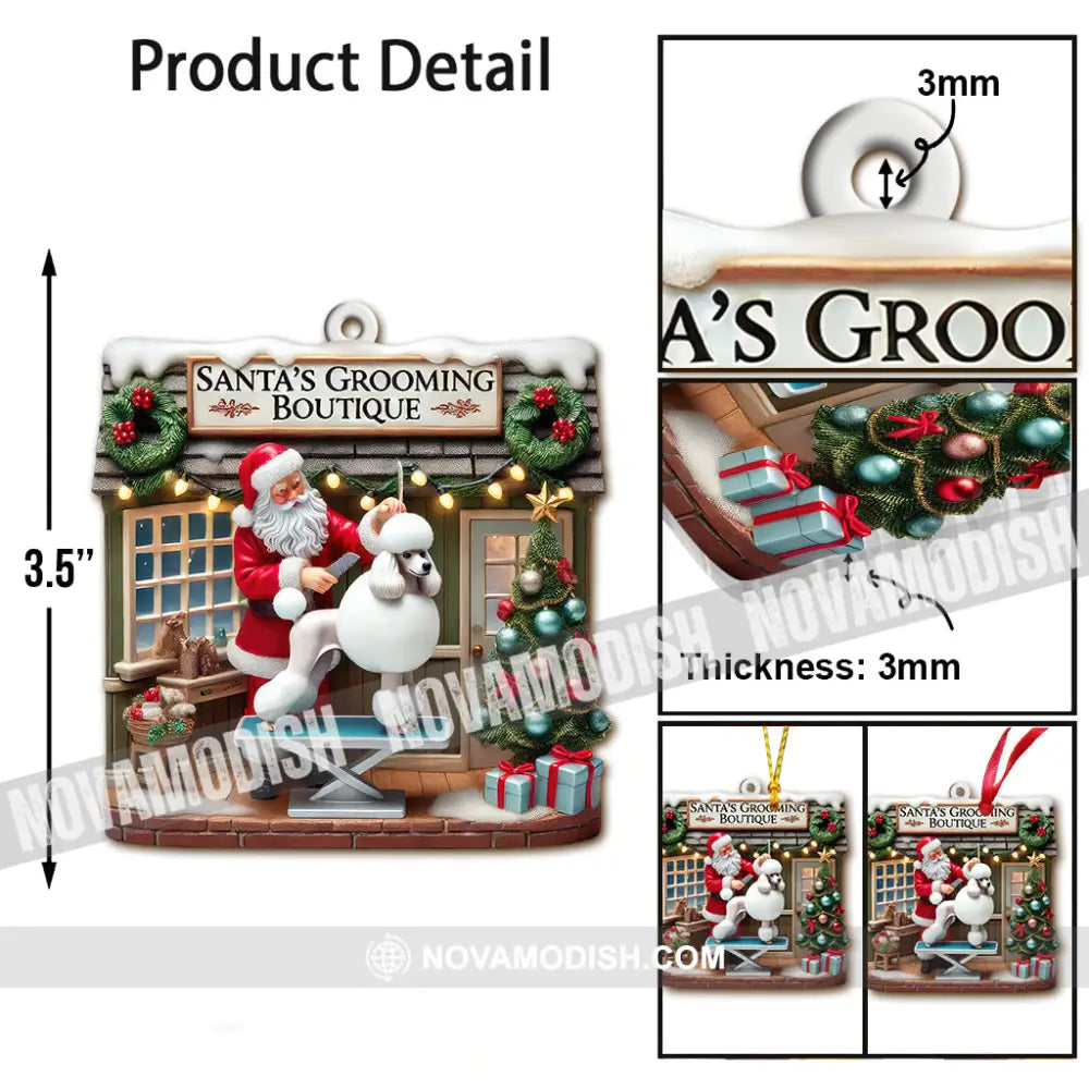 Custom Name Santa Groomer Ornament Home Decor Christmas Gift