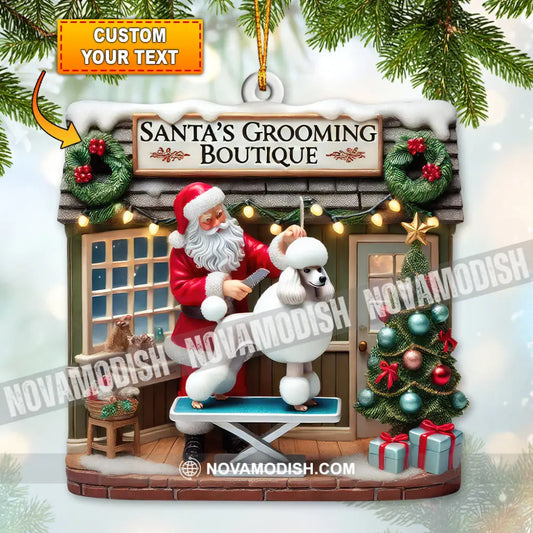 Custom Name Santa Groomer Ornament Home Decor Christmas Gift