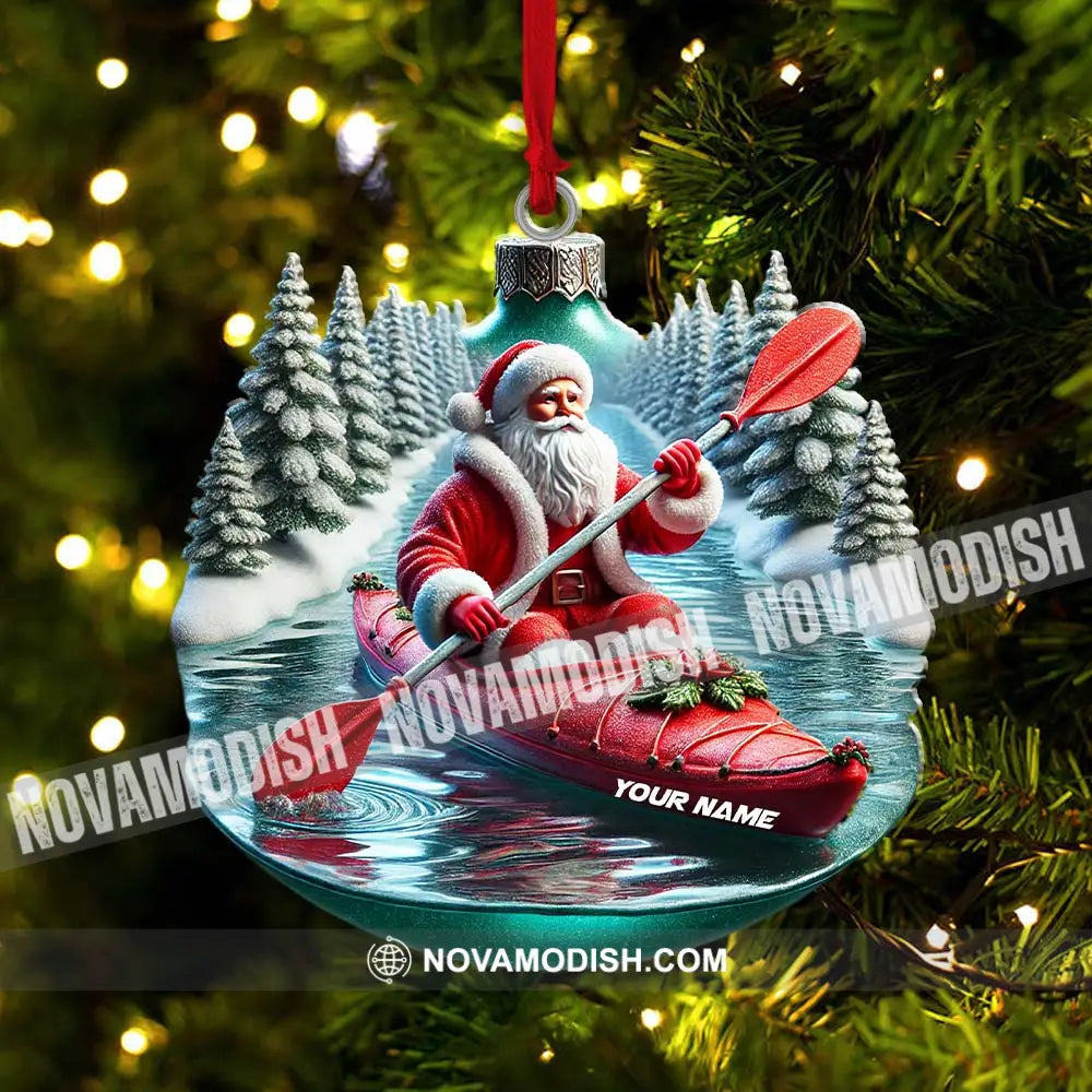 Custom Name Santa Ornament Christmas Gift Decoration