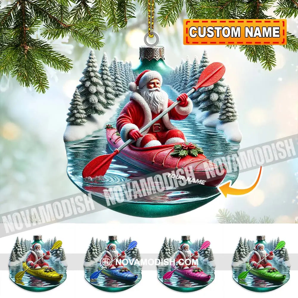 Custom Name Santa Ornament Christmas Gift Decoration